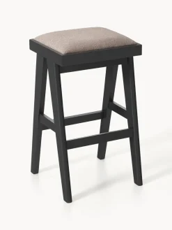 Taburetes Altos|Sillas></noscript>Westwing Collection Taburete de bar con acolchado Sissi Tejido greige, negro