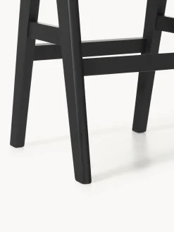 Taburetes Altos|Sillas></noscript>Westwing Collection Taburete de bar con tejido vienés Sissi Negro, beige claro