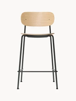 Taburete de bar de metal y madera Co Taburetes Altos|Sillas