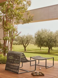 Sillones De Jardín|Sillones De Jardí­N>Teporia Taburete de exterior Juta Verde oliva