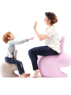 Pufs Y Otomanos|Pufs Y Otomanos>Qeeboo Taburete de interior y exterior Rabbit Rosa