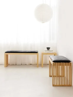 Pufs Y Otomanos|Pufs Y Otomanos></noscript>Cinas Taburete de madera de bambú Rib