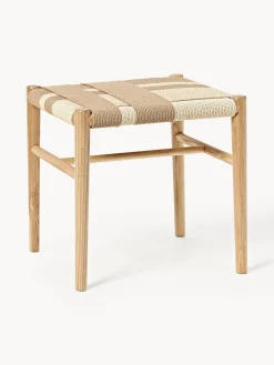 Pufs Y Otomanos|Pufs Y Otomanos>Westwing Collection Taburete de madera de fresno Mani Madera de fresno, tonos beige