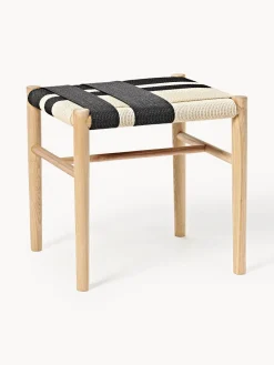 Outlet Taburete de madera de fresno Mani Pufs Y Otomanos|Pufs Y Otomanos