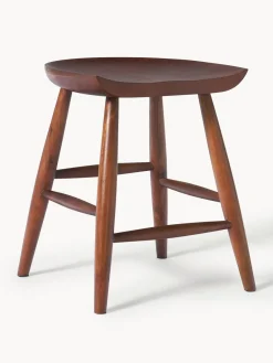 Pufs Y Otomanos|Pufs Y Otomanos>Westwing Collection Taburete de madera de mango Nino Madera de mango lacada en marrón