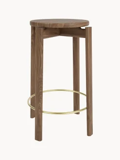 Taburetes Altos|Sillas></noscript>Audo Copenhagen Taburete de madera de nogal Passage Madera de nogal, dorado