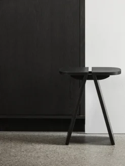 Pufs Y Otomanos|Pufs Y Otomanos>blomus Taburete de madera de roble Avio Madera de roble lacada en negro