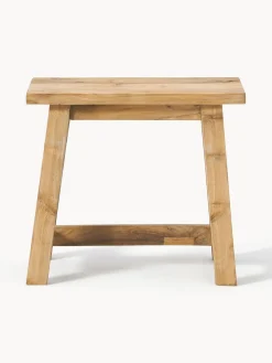 Taburete de madera de teca Lawas Pufs Y Otomanos|Pufs Y Otomanos