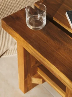 Pufs Y Otomanos|Pufs Y Otomanos></noscript>Westwing Collection Taburete de madera de teca Hugo