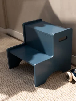 Decoración Infantil|Mesas Y Sillas Infantiles>Nofred Taburete de madera Graffiti Gris azulado