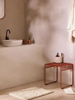 Pufs Y Otomanos|Pufs Y Otomanos>Westwing Collection Taburete de metal Banu Terracota