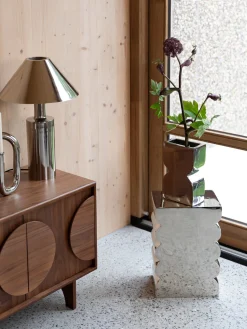 Outlet Taburete de metal Curves Pufs Y Otomanos|Pufs Y Otomanos