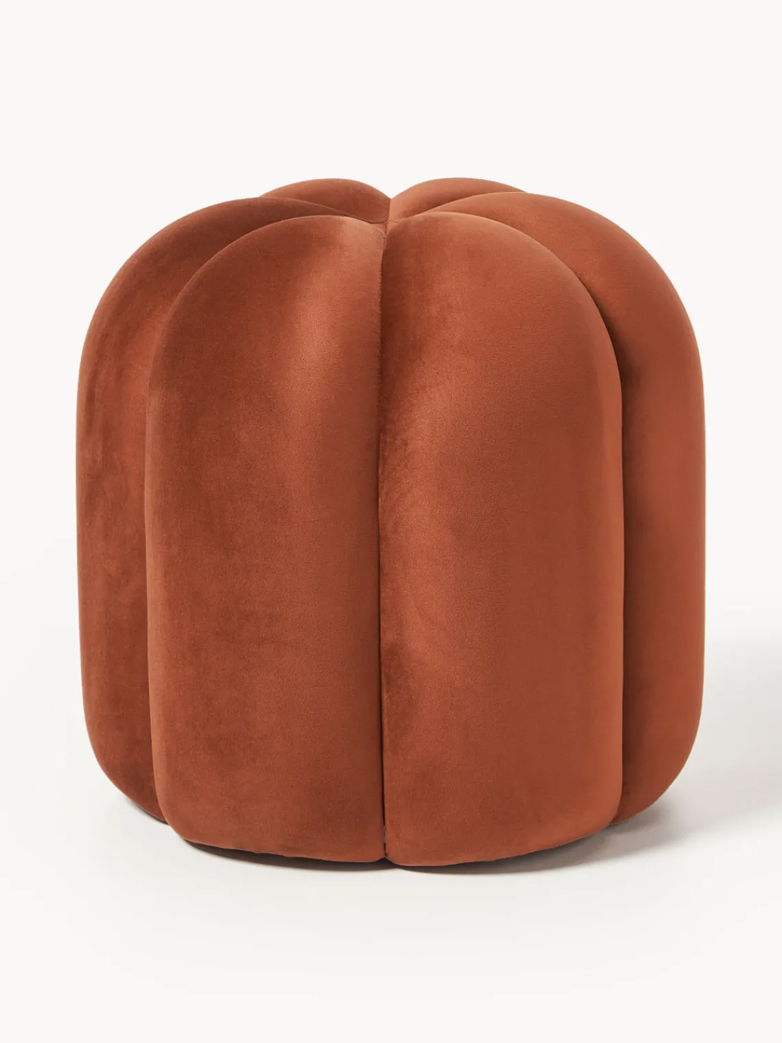 Pufs Y Otomanos|Pufs Y Otomanos>Westwing Collection Taburete de terciopelo Cali Terciopelo terracota