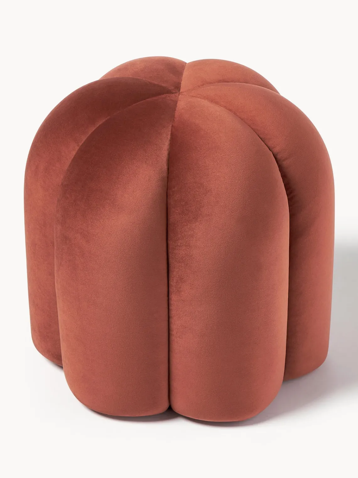 Pufs Y Otomanos|Pufs Y Otomanos>Westwing Collection Taburete de terciopelo Cali Terciopelo terracota