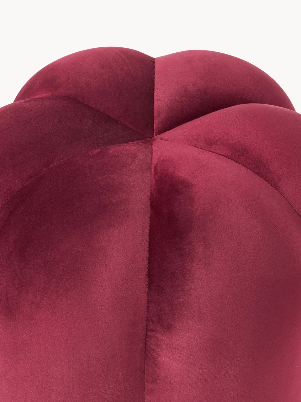 Pufs Y Otomanos|Pufs Y Otomanos>Westwing Collection Taburete de terciopelo Cali Terciopelo rojo vino