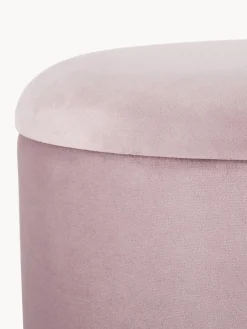 Pufs Y Otomanos|Pufs Y Otomanos></noscript>Bizzotto Taburete de terciopelo con espacio de almacenamiento Polina Terciopelo rosa claro