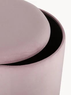 Pufs Y Otomanos|Pufs Y Otomanos></noscript>Bizzotto Taburete de terciopelo con espacio de almacenamiento Polina Terciopelo rosa claro