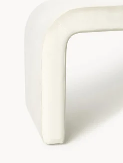 Pufs Y Otomanos|Pufs Y Otomanos></noscript>Westwing Collection Taburete de terciopelo Penelope Terciopelo blanco crema