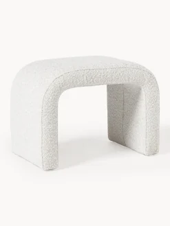 Taburete en tejido bouclé Penelope Pufs Y Otomanos|Pufs Y Otomanos