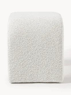 Taburete en tejido bouclé Penelope Pufs Y Otomanos|Pufs Y Otomanos