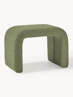 Outlet Taburete en tejido bouclé Penelope Pufs Y Otomanos|Pufs Y Otomanos