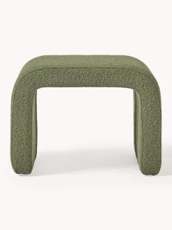 Outlet Taburete en tejido bouclé Penelope Pufs Y Otomanos|Pufs Y Otomanos