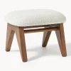 Sillones Pequeños|Sillones>Westwing Collection Taburete en tejido bouclé Shenay