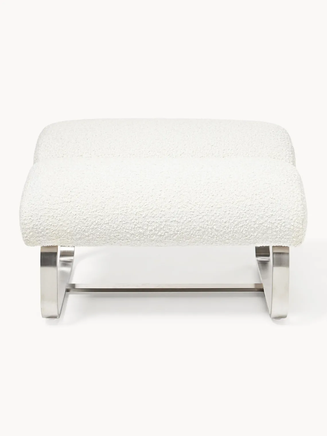 Taburete en tejido bouclé Pavlos Sillones Pequeños|Sillones