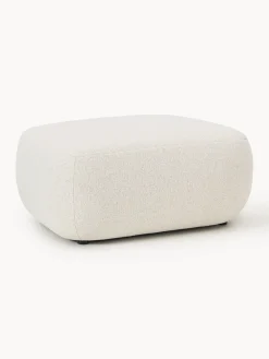 Outlet Taburete en tejido bouclé Sofia Reposapiés|Sofás