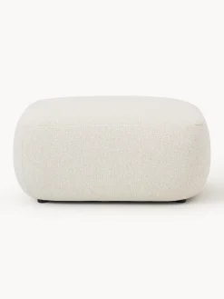 Outlet Taburete en tejido bouclé Sofia Reposapiés|Sofás