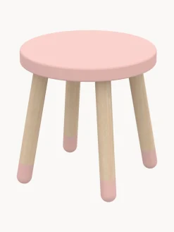 Mesas Y Sillas Infantiles|Decoración Infantil>Flexa Taburete infantil de madera Dots Rosa clara, madera