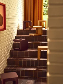 Mesas Y Sillas Infantiles|Decoración Infantil></noscript>Flexa Taburete infantil de madera Audrey