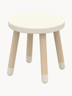 Mesas Y Sillas Infantiles|Decoración Infantil>Flexa Taburete infantil de madera Dots Blanco crema, madera