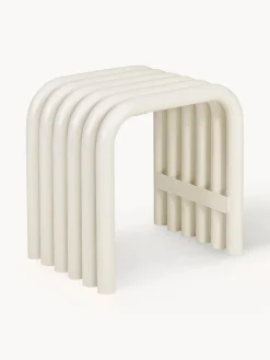 Pufs Y Otomanos|Pufs Y Otomanos>Noo.ma Taburete Nokk Blanco crema