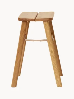 Taburete plegable de madera de roble Angle Pufs Y Otomanos|Pufs Y Otomanos