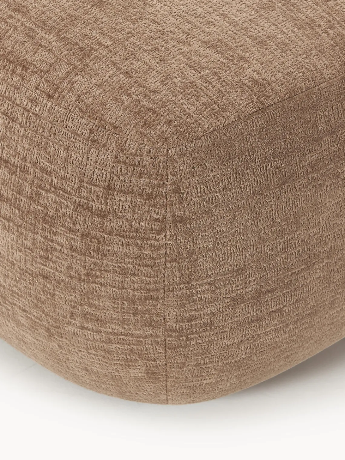 Reposapiés|Sofás>Westwing Collection Taburete Sofia Terciopelo marrón