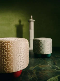 Best Taburete tapizado de diseño DEDAR Milano x Westwing Lino Pufs Y Otomanos|Pufs Y Otomanos