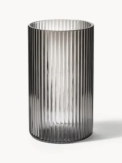 Vasos|Vajillas Completas>Ferm Living Tapa soplada para jarra Ripple Gris transparente brillante