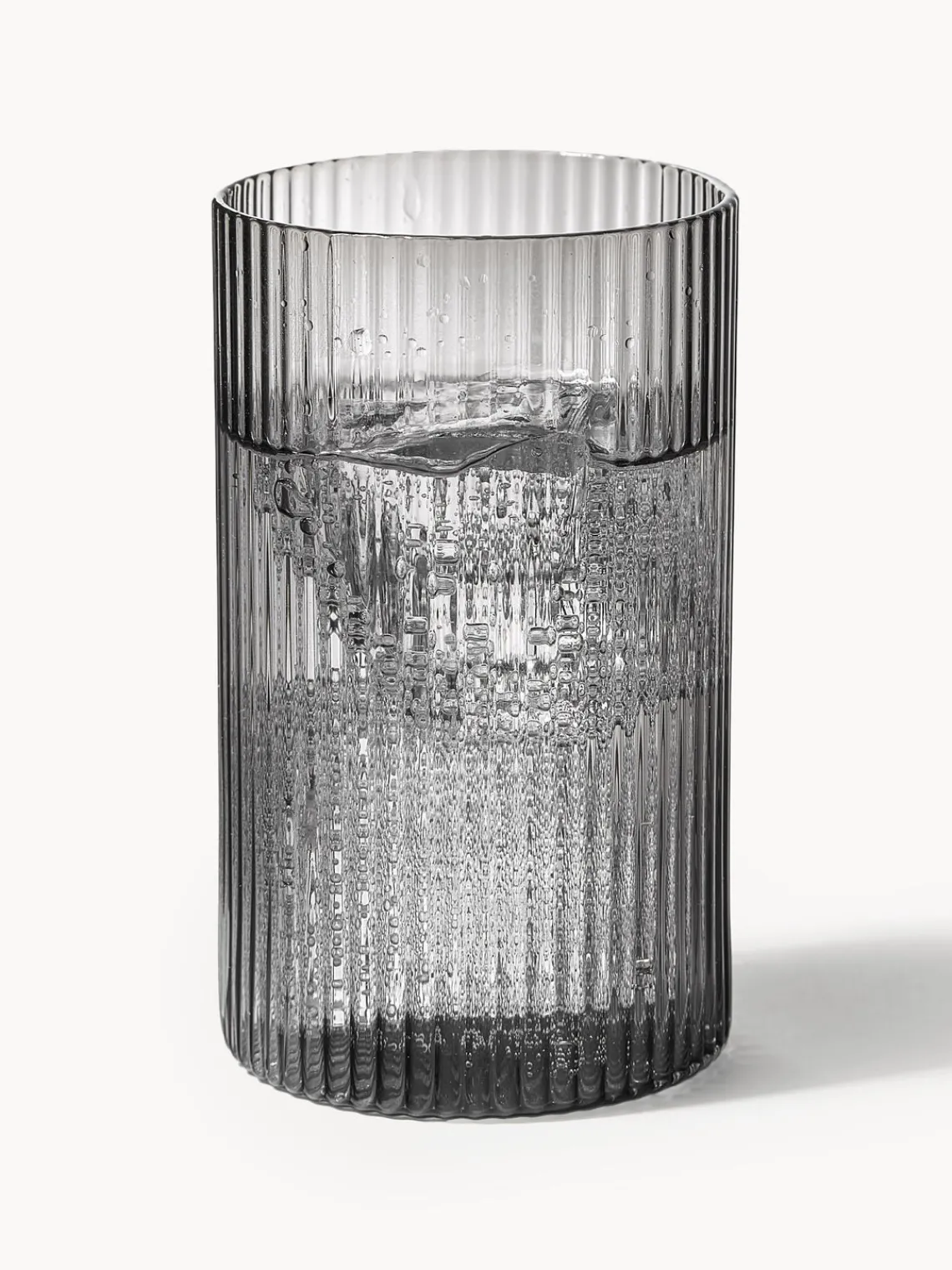 Vasos|Vajillas Completas>Ferm Living Tapa soplada para jarra Ripple Gris transparente brillante