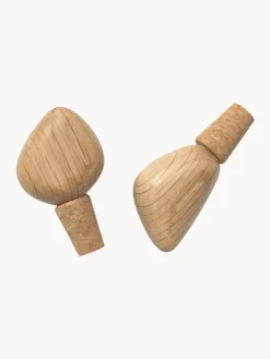 Artículos De Cocina|Utensilios De Cocina>Ferm Living Tapones de vino Oak Cairn, 2 uds. Madera de roble