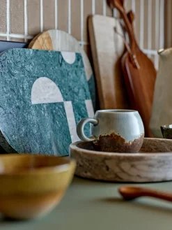 Tazas Y Mugs|Vajillas Completas></noscript>Bloomingville Taza artesanal con esmalte Paula Marrón oscuro, tonos grises