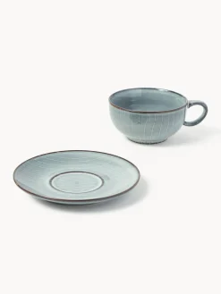 Clearance Taza artesanal con platillo Tazas Y Mugs|Vajillas Completas