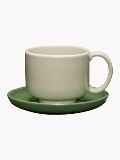 Tazas Y Mugs|Vajillas Completas>Hübsch Taza artesanal con platitos Amare