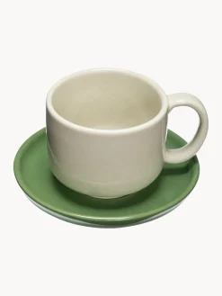 Tazas Y Mugs|Vajillas Completas></noscript>Hübsch Taza artesanal con platitos Amare