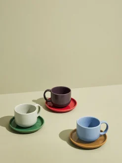Tazas Y Mugs|Vajillas Completas></noscript>Hübsch Taza artesanal con platitos Amare