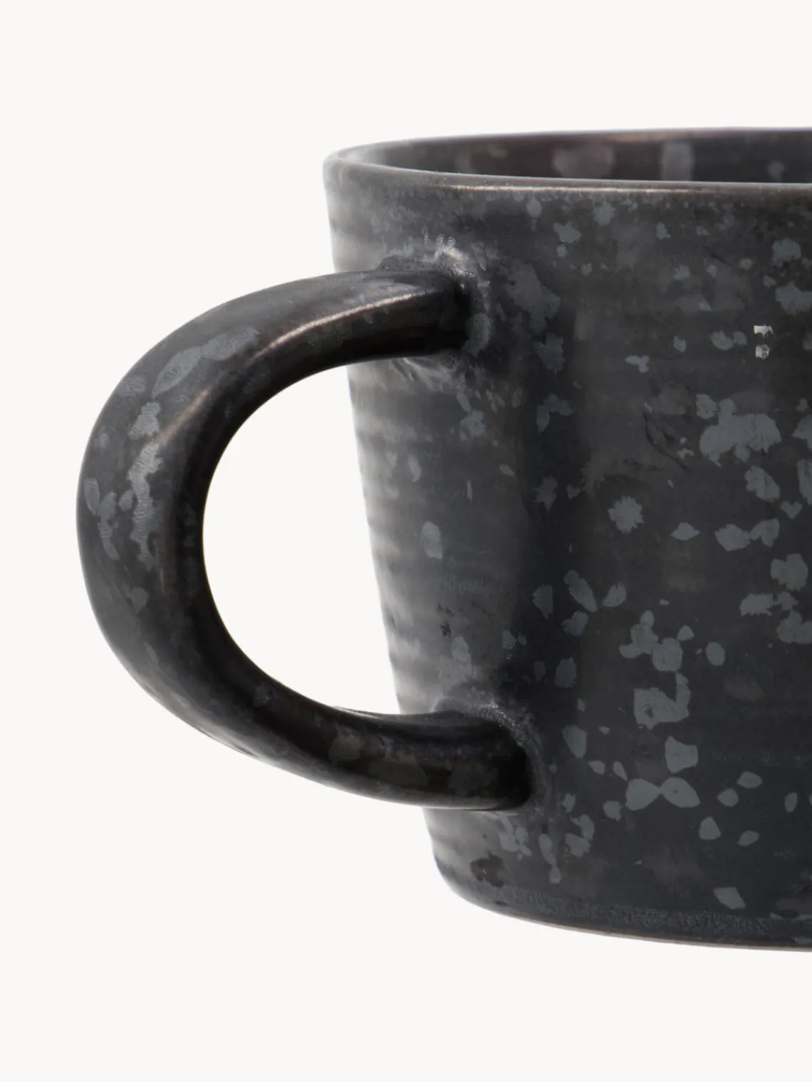 Tazas Y Mugs|Vajillas Completas>House Doctor Taza con platito Pion Gris antracita jaspeado