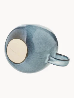 Tazas Y Mugs|Vajillas Completas>Bloomingville Taza de café artesanal Sandrine Gris azulado jaspeado