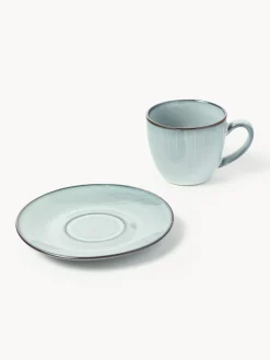 Sale Taza de café con platito artesanal Tazas Y Mugs|Vajillas Completas