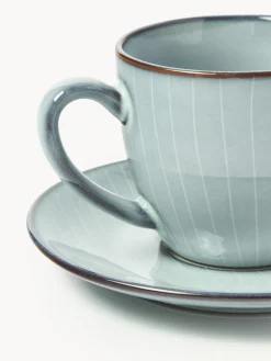 Sale Taza de café con platito artesanal Tazas Y Mugs|Vajillas Completas