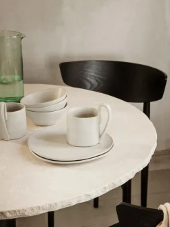 Tazas Y Mugs|Vajillas Completas>Ferm Living Taza de cerámica Flow Blanco Off White jaspeado